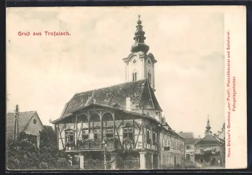 AK Trofaiach, Gasthaus zur Post von Hans Stelzer