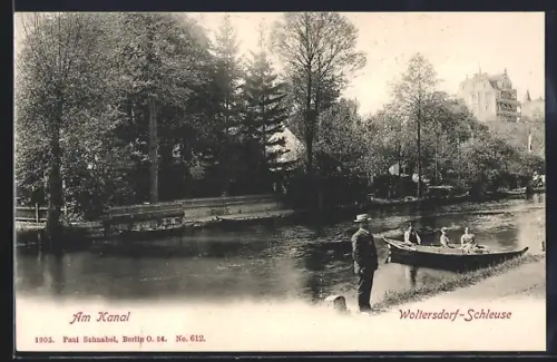 AK Woltersdorf-Schleuse, Kanal, Schleuse, Bootsfahrt