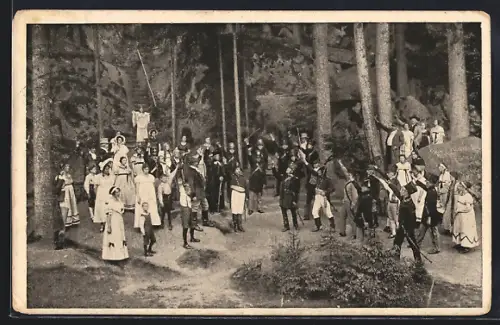 AK Wunsiedel /Luisenburg, Naturbühne, Festspielaufführung