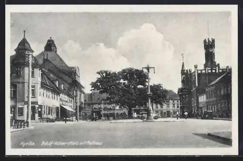 AK Kyritz, Platz mit Rathaus