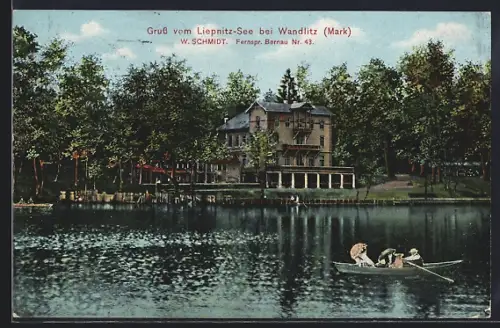 AK Wandlitz /Mark, Partie am Liepnitz-See