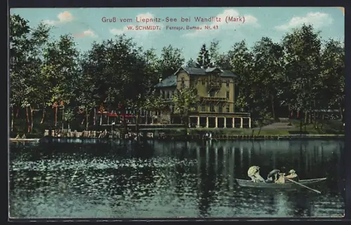AK Wandlitz /Mark, Partie am Liepnitz-See