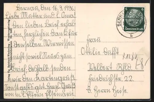 AK Bernau i. Mark, Kriegerdenkmal mit Kindergruppe