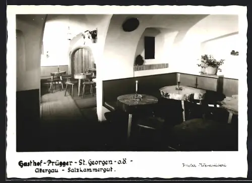 AK St. Georgen /O.Ö., Gasthof Prügger, Froler Weinstübertl
