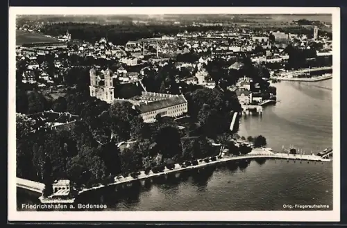 AK Friedrichshafen a. Bodensee, Schloss, Kirche, Uferpromenade