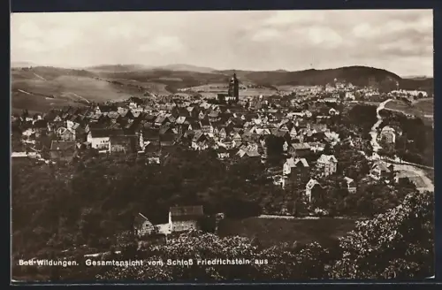 AK Bad Wildungen, Gesamtansicht vom Schloss Friedrichstein