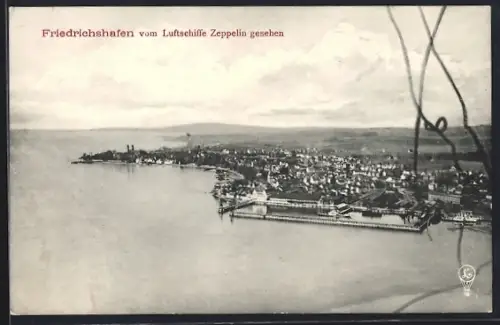 AK Friedrichshafen, Vom Luftschiffe Zeppelin gesehen