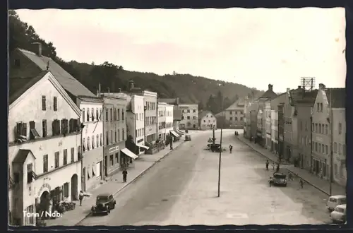 AK Tann /Ndb., Marktplatz, Strassenzug, Geschäfte