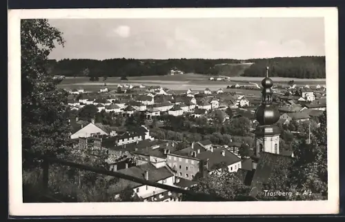 AK Trostberg a. Alz, Stadtansicht mit Kirche