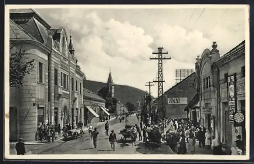 AK Sevlus, Strassenpartie mit Geschäften