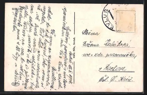 AK Sevlus, Strassenpartie mit Geschäften