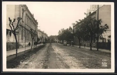 AK Mukacevo, Unbefestigte Strasse mit Wohngebäuden