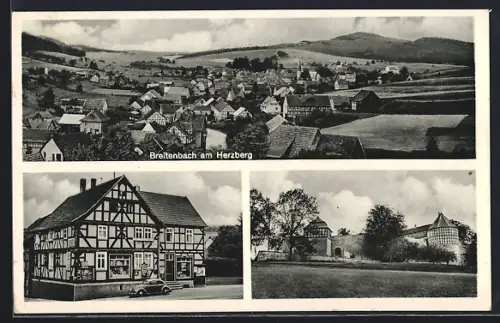 AK Breitenbach / Herzberg, Ortsansichten, Fachwerkhaus