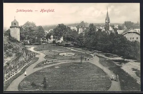 AK Hersfeld, Strasse am Schillerplatz