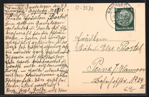 AK Gardelegen, Durchblick zur Marienkirche