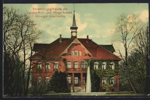 AK Altscherbitz, Rittergut, Verwaltungsgebäude der Landes-Heil- u. Pflegeanstalt