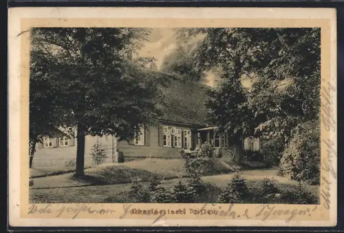 AK Trittau, Oberförsterei mit Garten