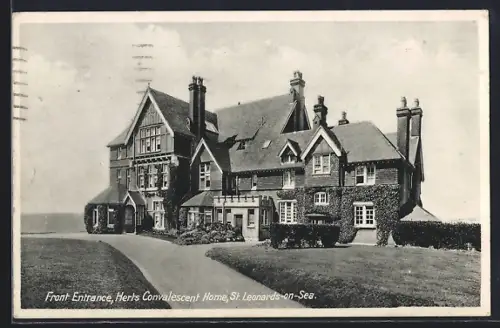 AK St. Leonards-on-Sea, Front Entrance, Herts Convalescent Home