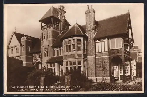 AK St. Leonards-on-Sea, Caple-ne-Ferne, L.G.O.C Convalescent Home, Albany Road