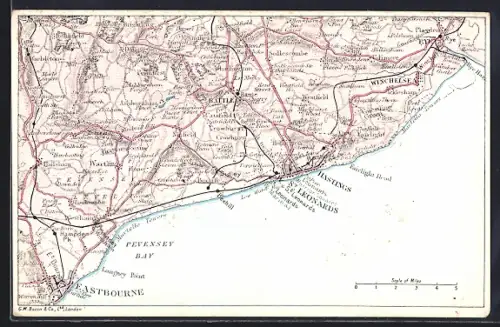 AK Hastings, Map of Coastal Towns