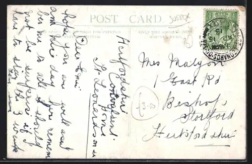 AK St. Leonards-on-Sea, Herfordshire Convalescent Home, A Dormitory