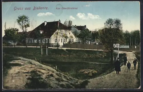 AK Biederitz, Blick auf die Alte Oberförsterei