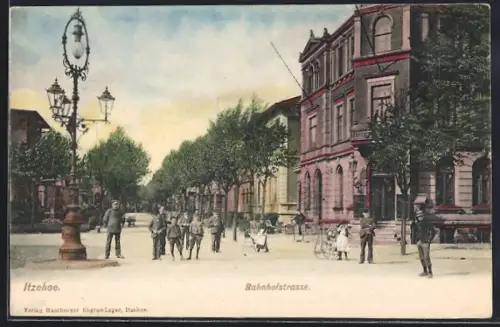 AK Itzehoe, Bahnhofs Hotel in der Bahnhofstrasse