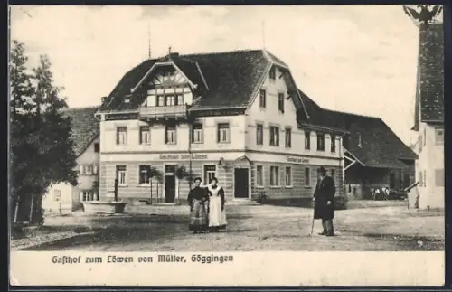 AK Göggingen / Krauchenwies, Gasthof zum Löwen von Müller