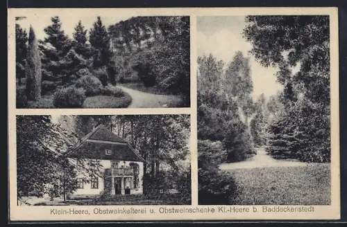 AK Klein-Heere b. Badeckenstedt, Gasthaus Obstweinkelterei u. Obstweinschenke