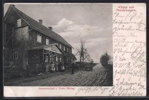 AK Harriehausen, Gastwirtschaft v. Franz Döring