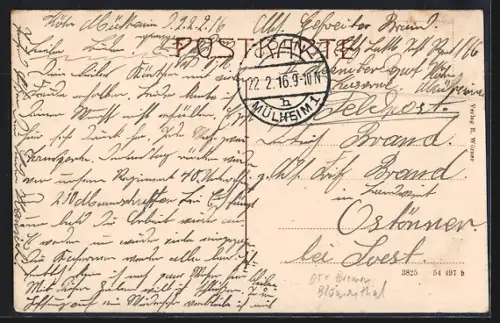 AK Farge, Partie auf der Landstrasse