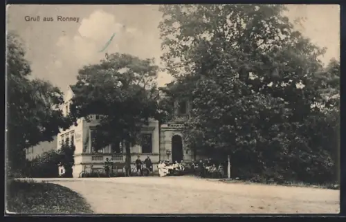 AK Ronney, Besucher am Gasthaus Ronney
