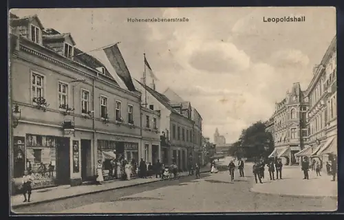 AK Leopoldshall, Partie auf der Hohenerxlebenerstrasse