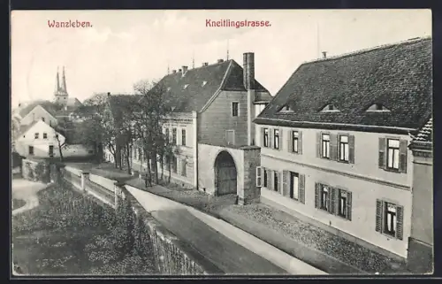 AK Wanzleben, Partie auf der Kneitlingstrasse