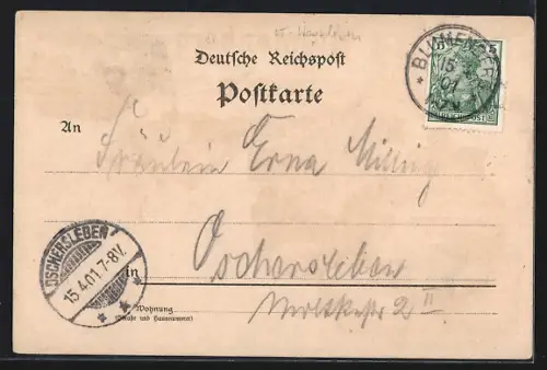 AK Blumenberg, Bahnhof, Vorwerk Blumenberg, Beamten-Wohnhäuser, Gartenanlage