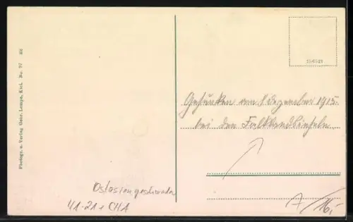 AK SM Panzerkreuzer Scharnhorst, Ostasiengeschwader