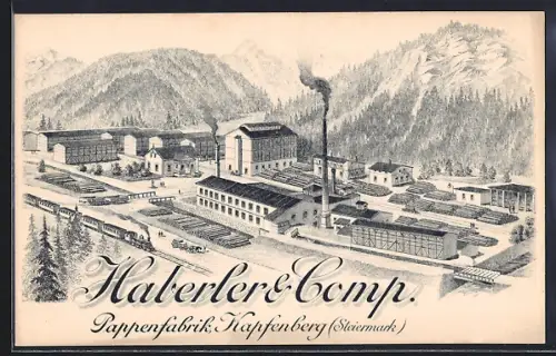 Lithographie Kapfenberg, Haberler & Comp. Pappenfabrik