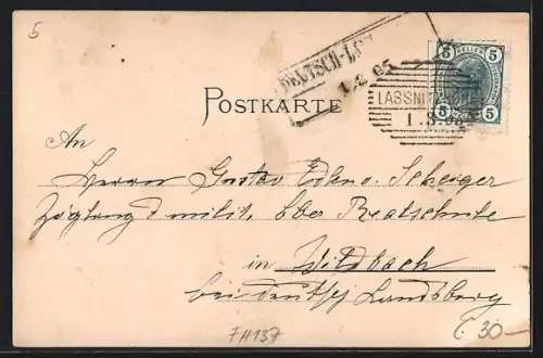 Lithographie Lassnitzhöhe, Hotel Lassnitzhöhe, Heilanstalt