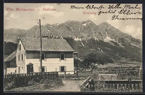 AK Grimming, Villa Malepartus mit Oeblarn
