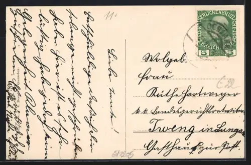 AK Grimming, Villa Malepartus mit Oeblarn