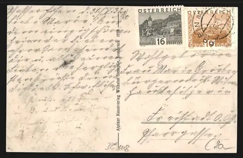 AK Brandlucken bei Heilbrun, Unterberger`s Gasthaus, Ambros Unterbergers Gasthaus, Häuserl im Walde