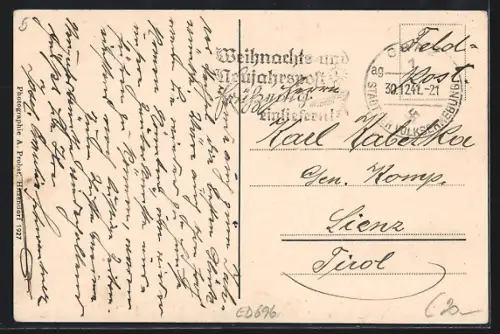 AK Hitzendorf, Josef Schweutner`s Fleischhauereri, Ortsansicht mit Kirche