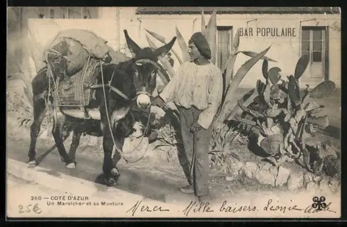 AK Cote d`Azur, Un Maraicher et sa Monture, Bar Populaire