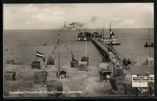 AK Timmendorfer Strand, Seebrücke und Strand