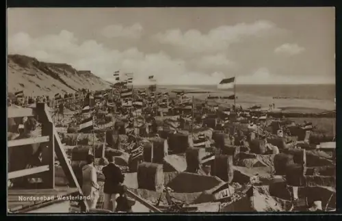 AK Westerland, Szene am Badestrand