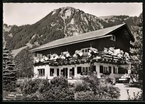 AK Hindelang /Allgäuer Alpen, Pension Haus Reng