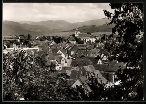 AK Heitersheim /Baden, Gesamtansicht mit Kirche