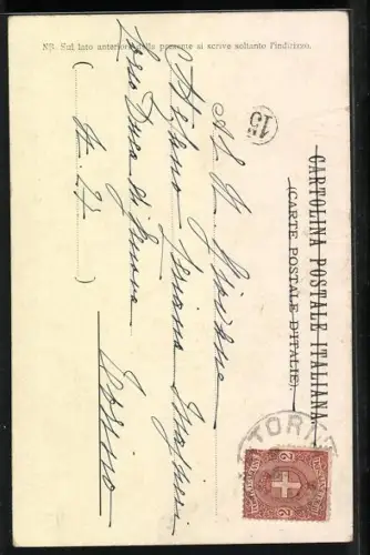 Lithographie Osterhasen in der Schule, Buono Pasqua