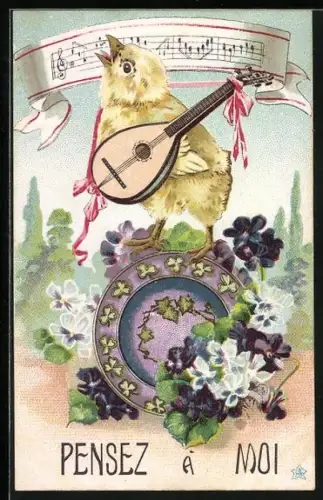 AK Osterküken spielt die Laute, Pensez a Moi