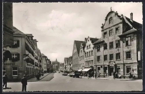 AK Ellwangen /Jagst, Cafes und Geschäfte in der Marienstrasse